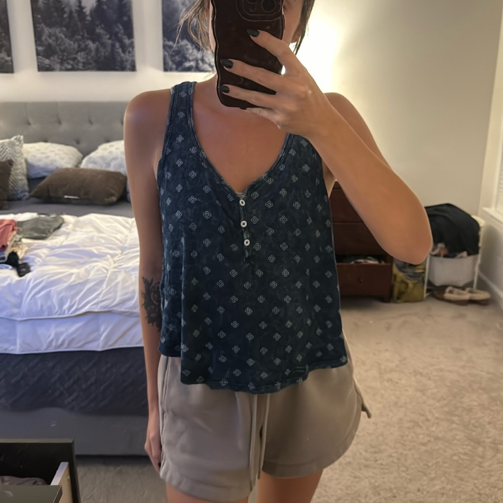 Open back cotton tank